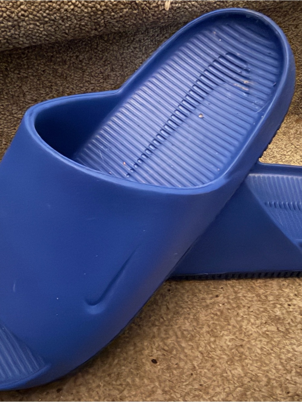 Nike Kids Royal Blue Slide Sandals